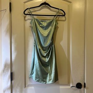 Small green metallic dress